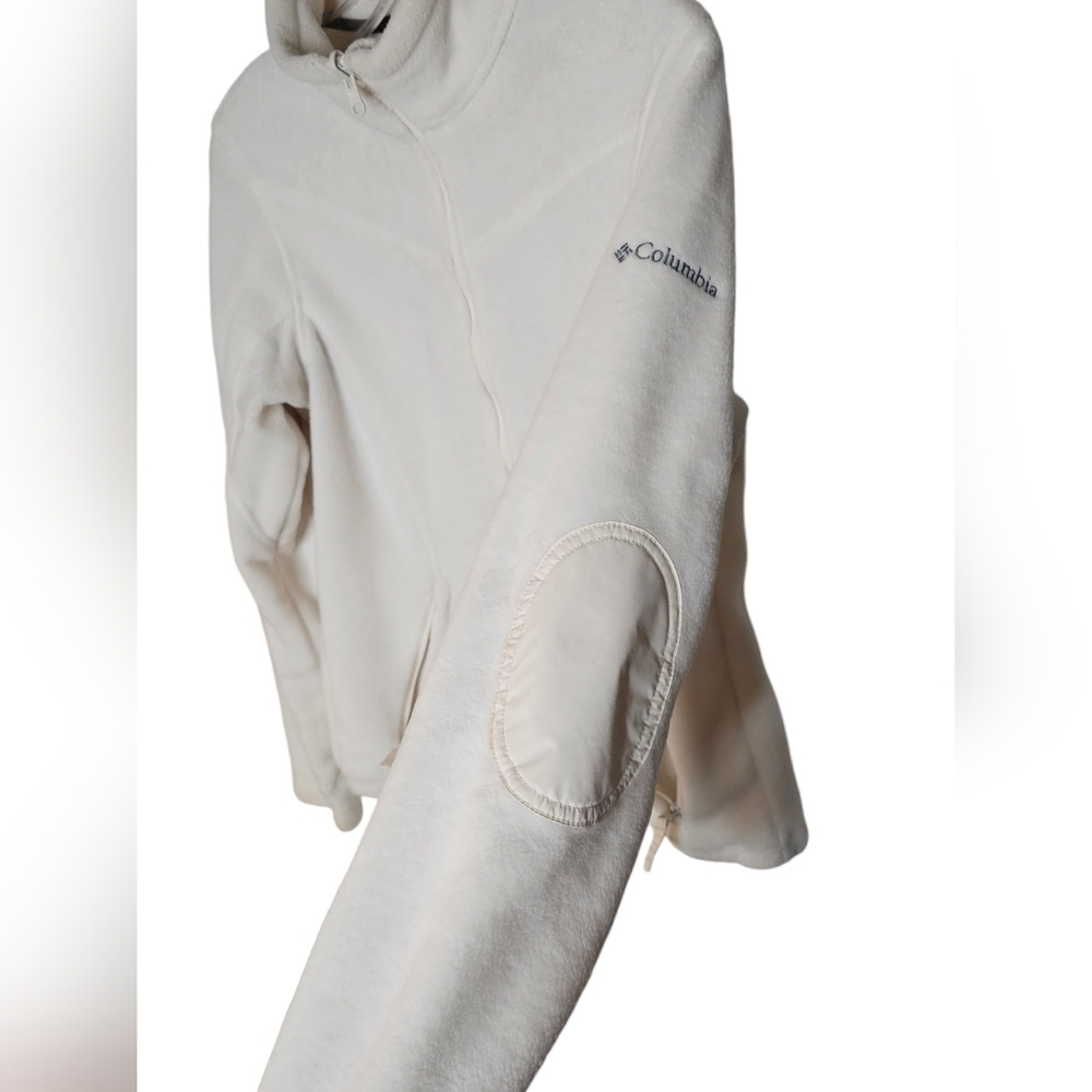 Columbia 3-in-1 Green Waterproof Ski Jacket Cream Fleece Inner Jacket womens med - Picture 10 of 16